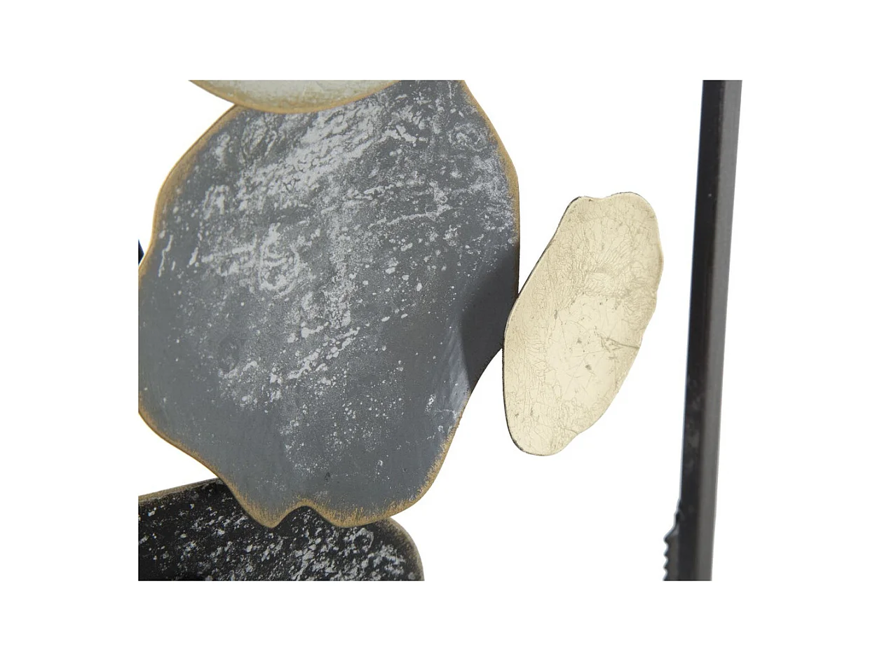 Decoração de Metal 3D Círculos 15, Multicolorido, 28,5x3x74 cm, Epikasa