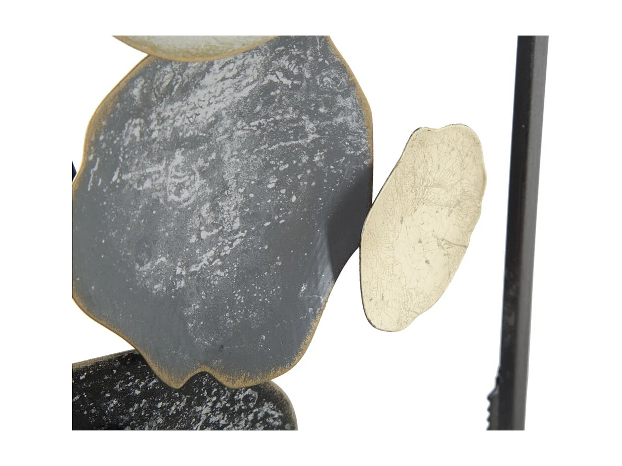 Metalowa Dekoracja 3D Kręgi 15, Wielokolorowy, 28,5x3x74 cm, Seven Design