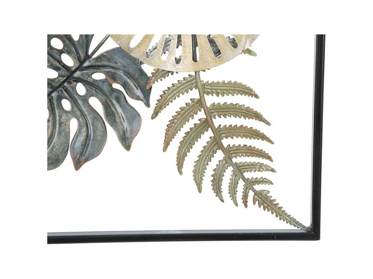 3D Metalen Decoratie Blad 41, Veelkleurig, 30,5x3x88,5 cm, Epikasa