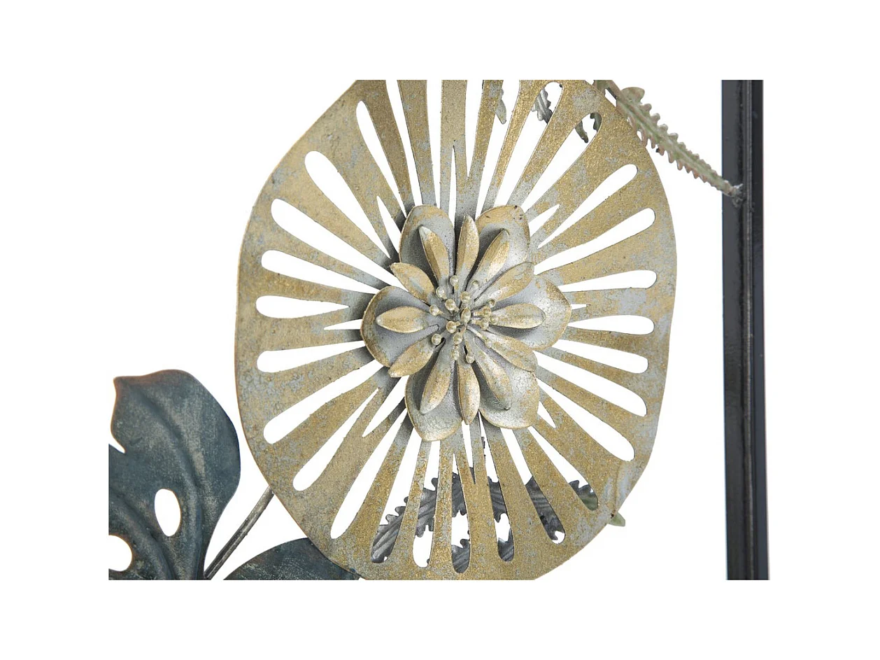 3D Metalen Decoratie Blad 41, Veelkleurig, 30,5x3x88,5 cm, Epikasa