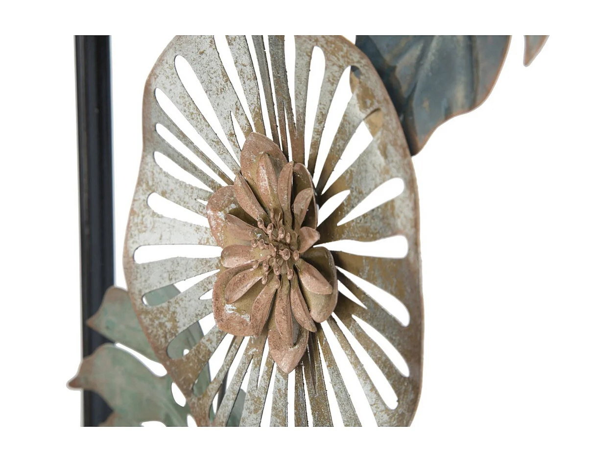 Décoration 3D en Métal Feuille 41, Multicouleur, 30,5x3x88,5 cm, Seven Design