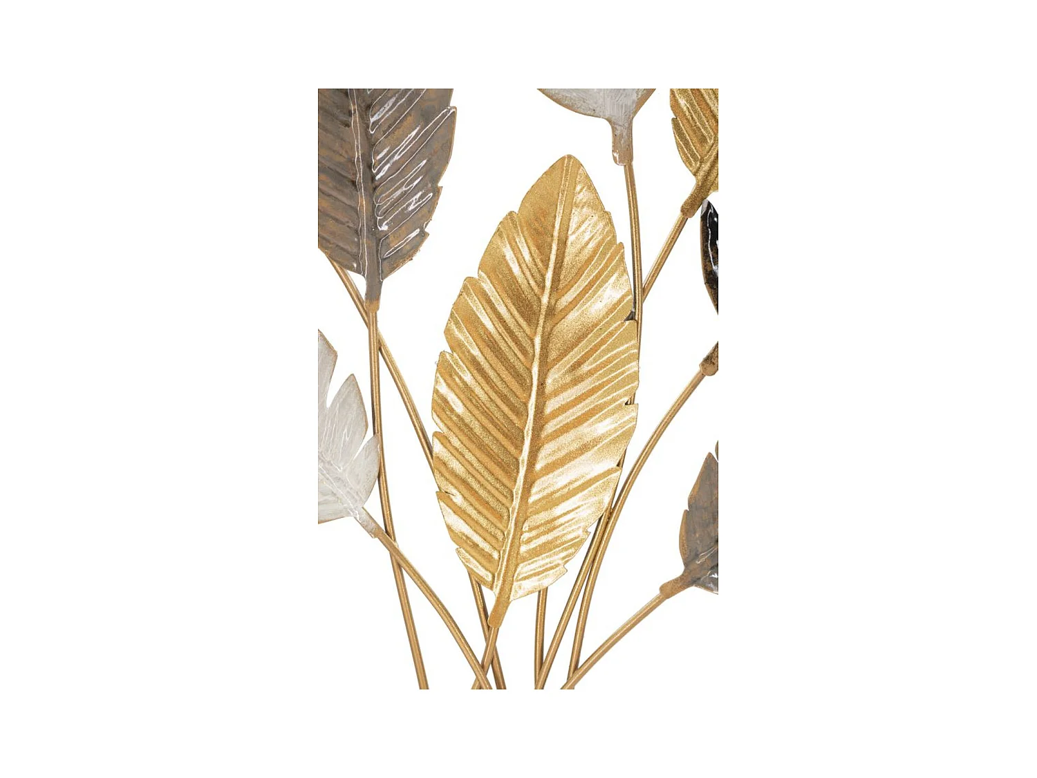 Decorazione in Metallo 3D Foglia 33, Multicolore, 73x6x93 cm, Epikasa