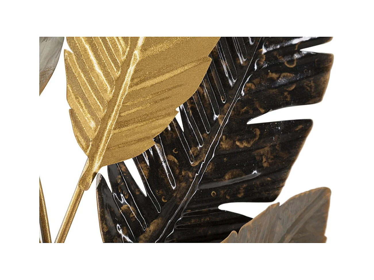 Decorazione in Metallo 3D Foglia 33, Multicolore, 73x6x93 cm, Epikasa