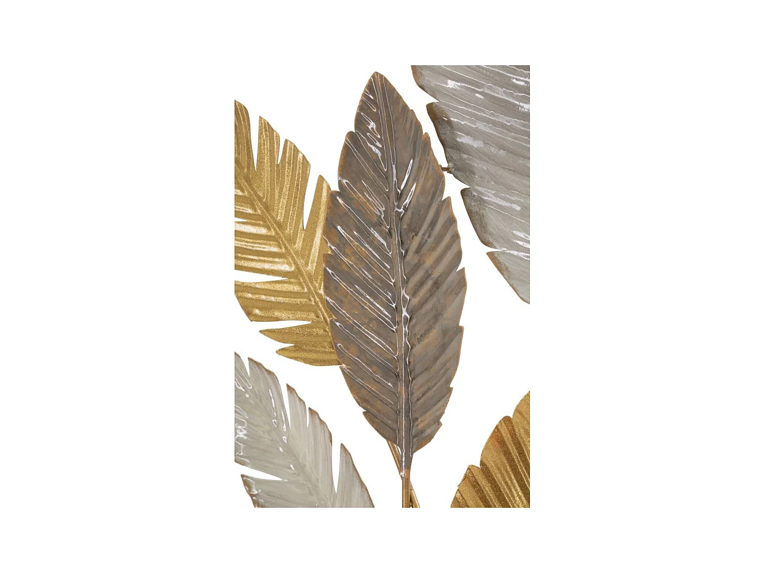 Decorazione in Metallo 3D Foglia 33, Multicolore, 73x6x93 cm, Epikasa