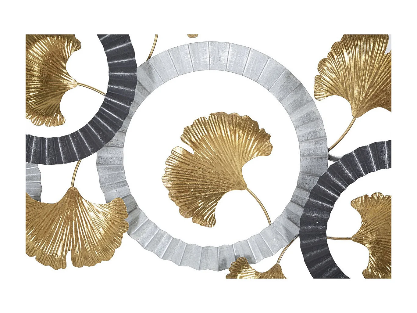 Metalowa Dekoracja 3D Koła 9, Wielokolorowy, 127,5x4x44,5 cm, Seven Design