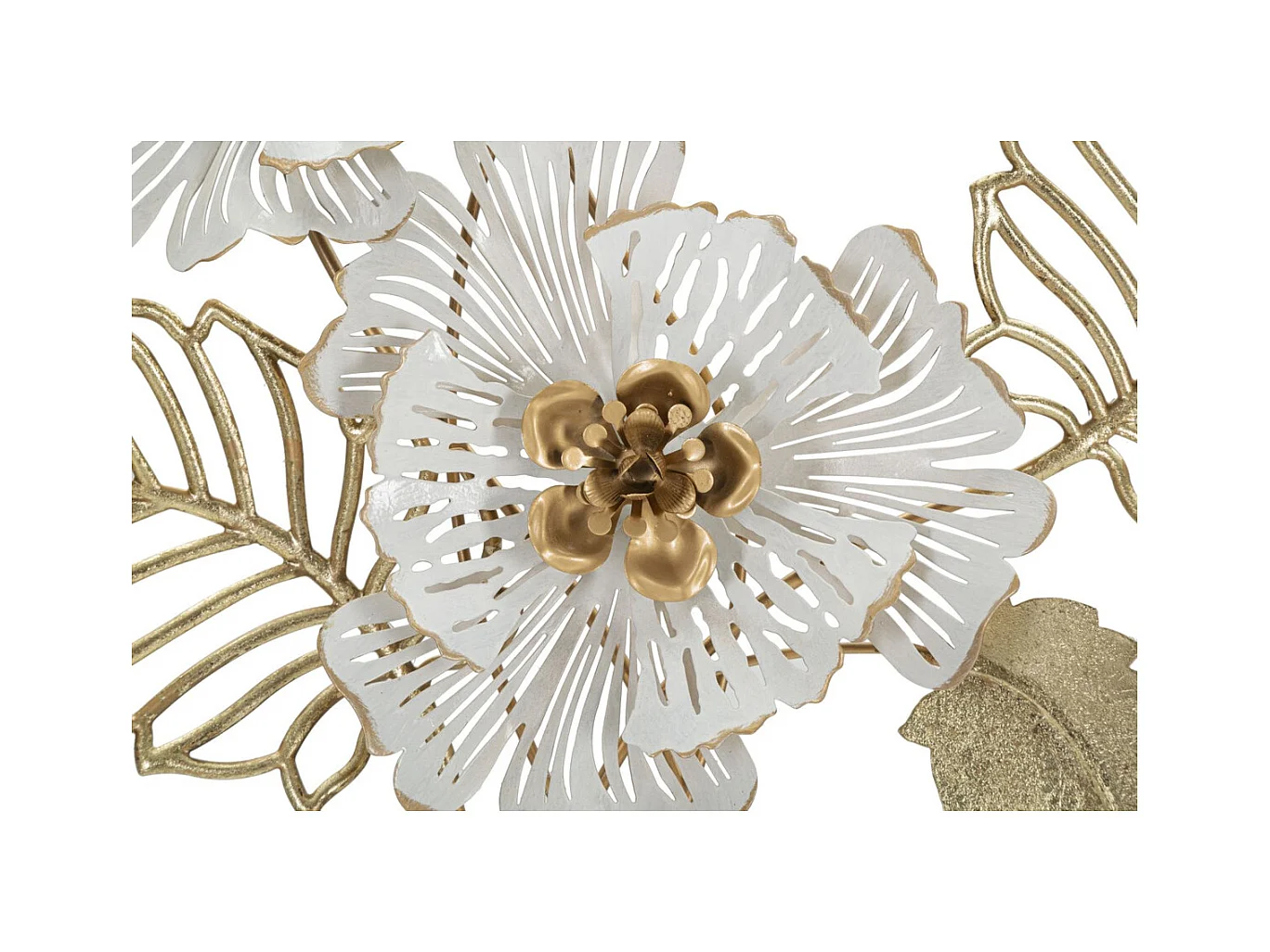 Décoration 3D en Métal Fleurs 33, Multicouleur, 54x6,4x73,7 cm, Seven Design