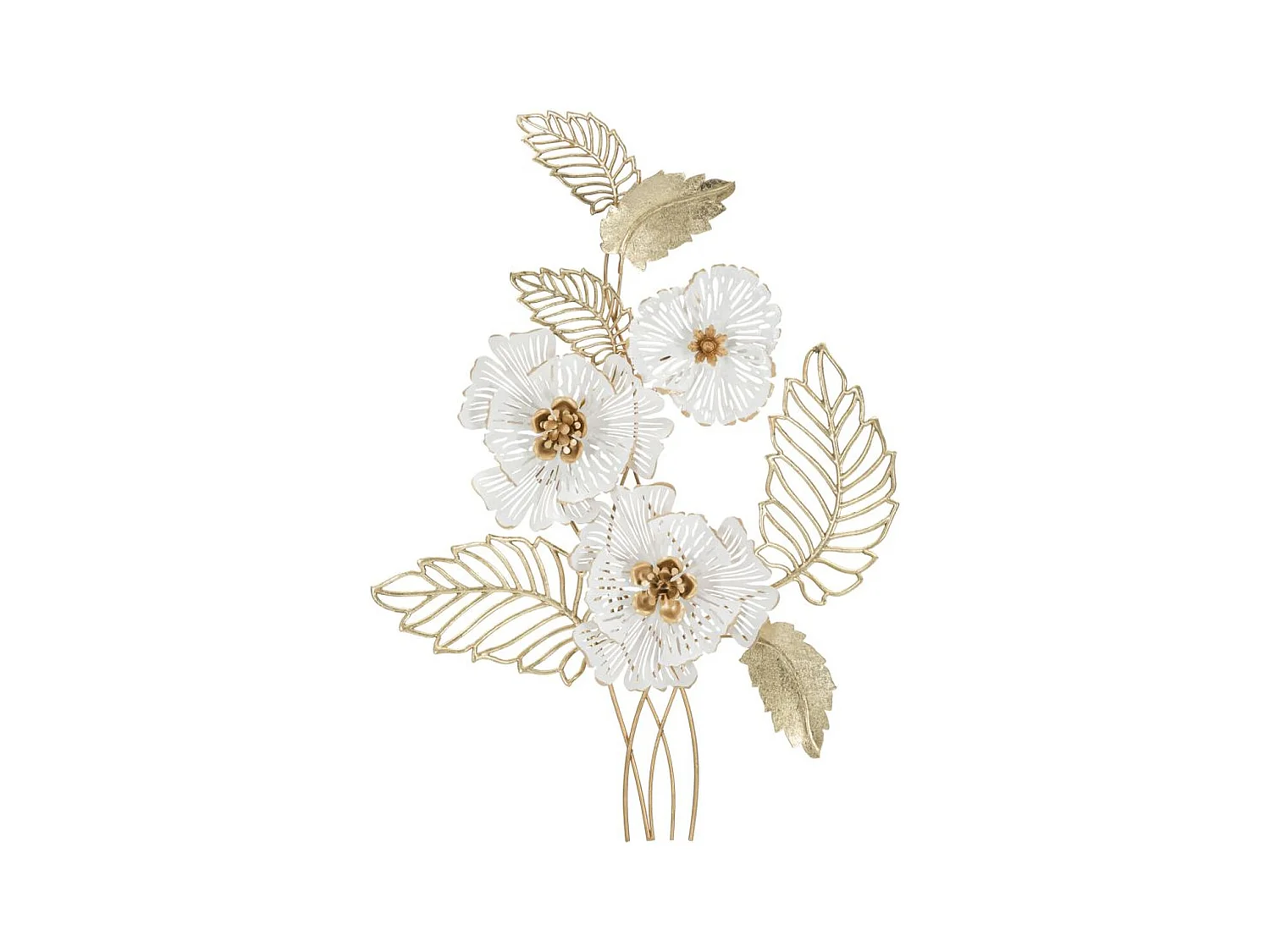 Décoration 3D en Métal Fleurs 33, Multicouleur, 54x6,4x73,7 cm, Epikasa