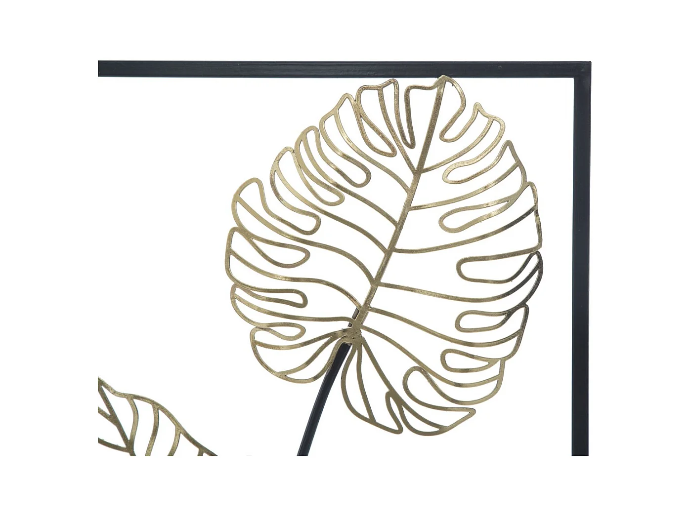 Décoration 3D en Métal Feuille 44, Multicouleur, 31x2,5x90 cm, Seven Design