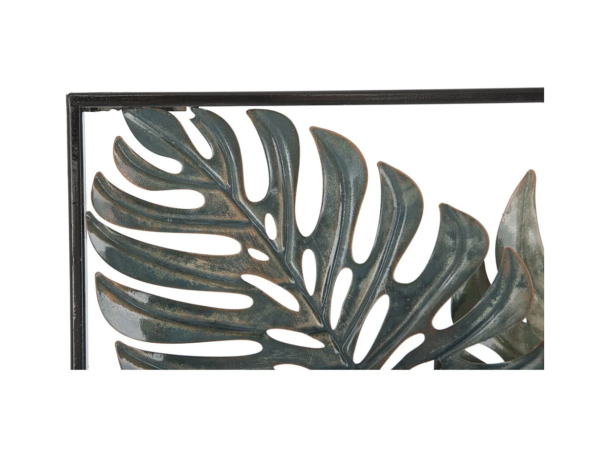 Metalowa Dekoracja 3D Liść 40, Wielokolorowy, 30,5x3x88,5 cm, Epikasa