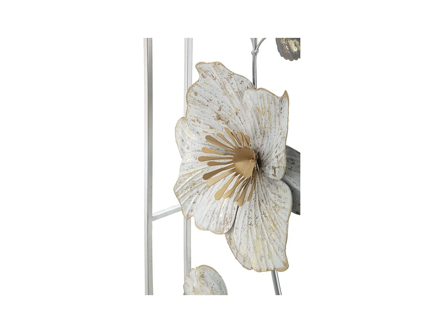 Decoração de Metal 3D Flores 23, Multicolorido, 50x5,5x90,5 cm, Epikasa