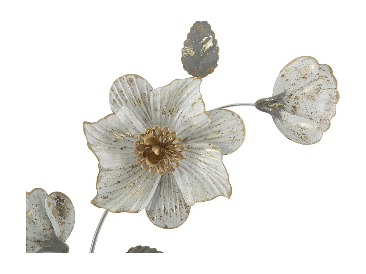 Metalowa Dekoracja 3D Kwiaty 23, Wielokolorowy, 50x5,5x90,5 cm, Seven Design