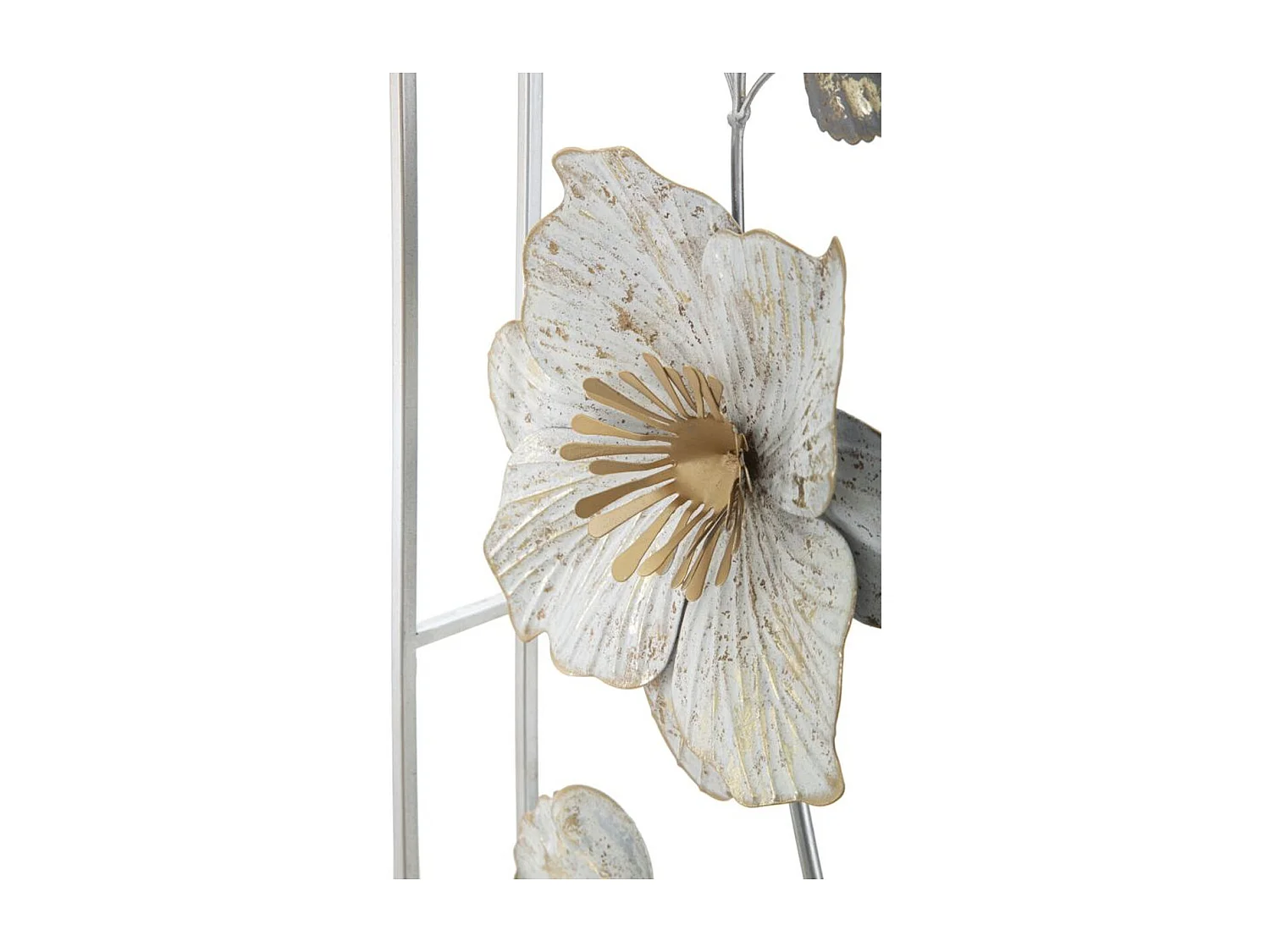 Metalowa Dekoracja 3D Kwiaty 23, Wielokolorowy, 50x5,5x90,5 cm, Seven Design