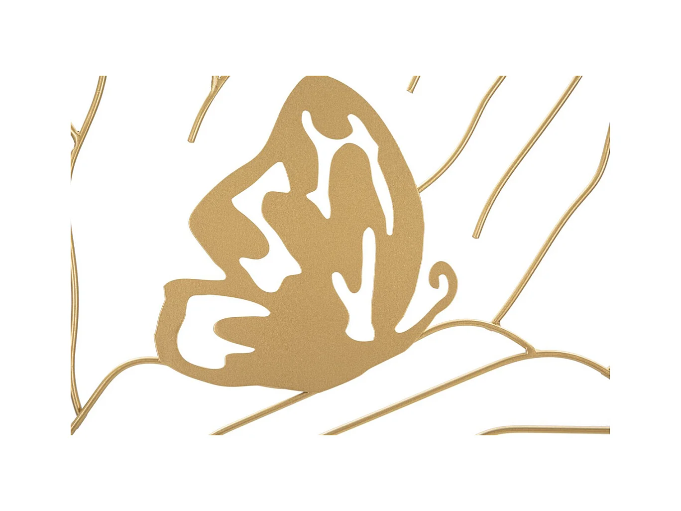 Decoração em Metal Mãos, Ouro, 60x1x80 cm, Epikasa