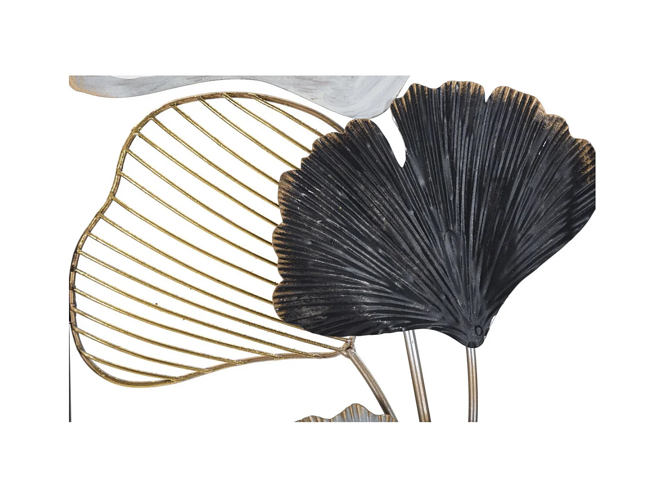 3D Metalen Decoratie Blad 36, Veelkleurig, 31x3,5x90 cm, Epikasa