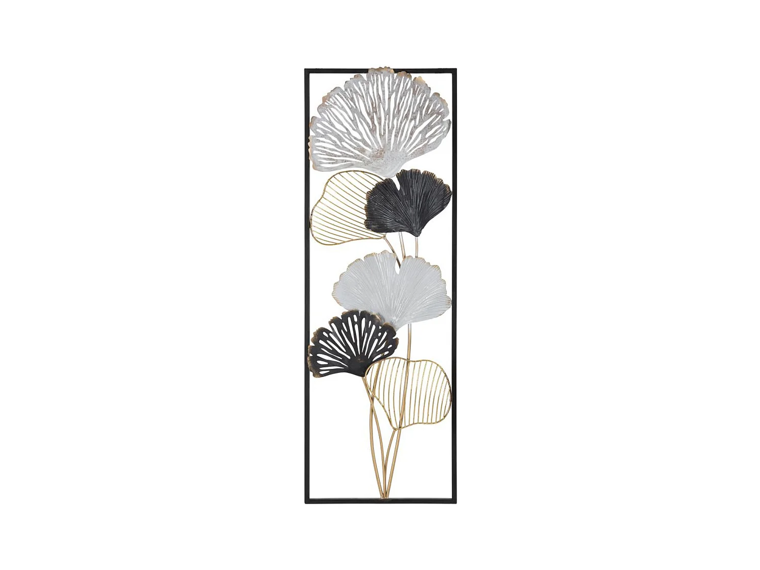 Décoration 3D en Métal Feuille 36, Multicouleur, 31x3,5x90 cm, Epikasa