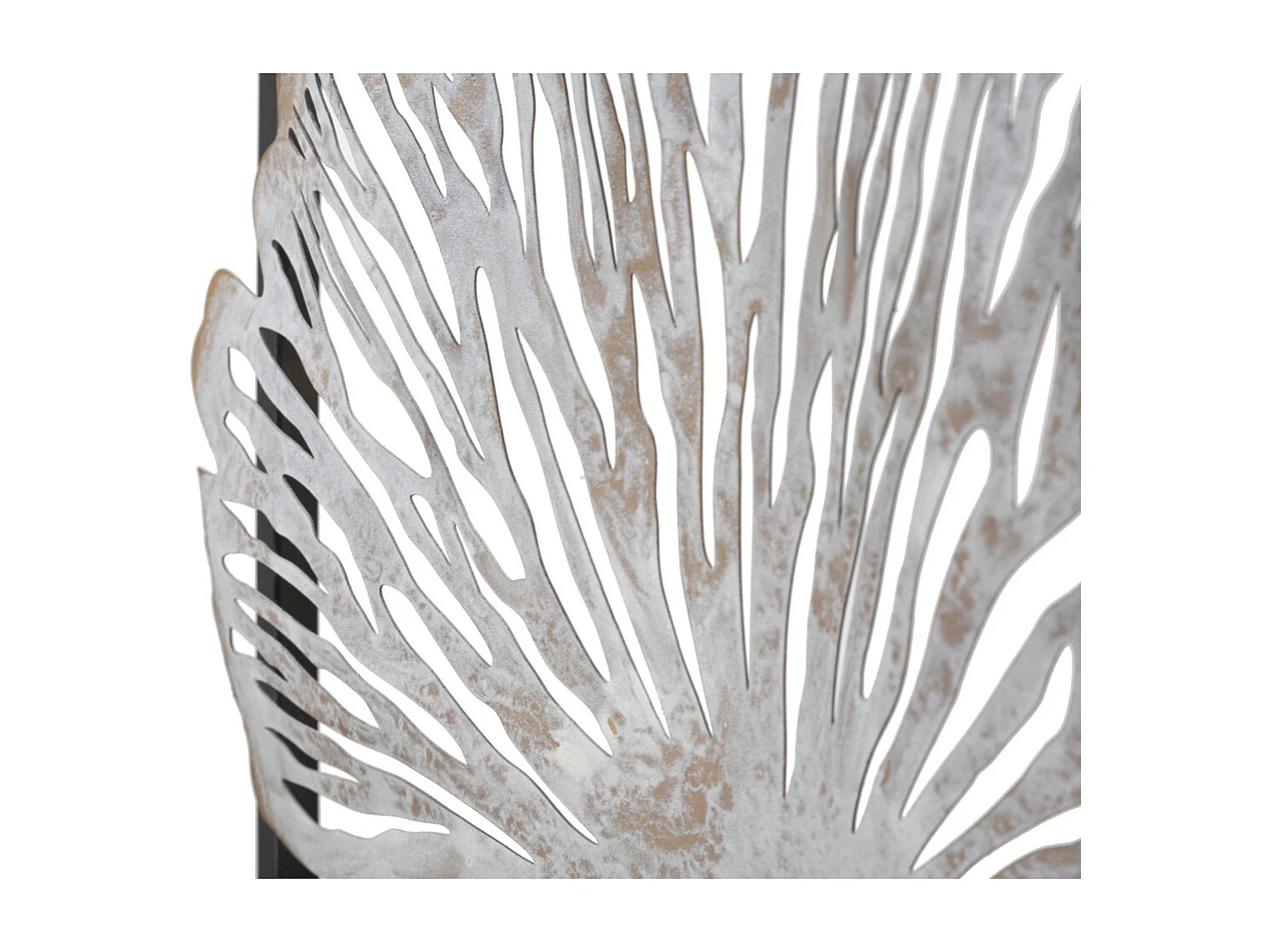 Decorazione in Metallo 3D Foglia 36, Multicolore, 31x3,5x90 cm, Seven Design