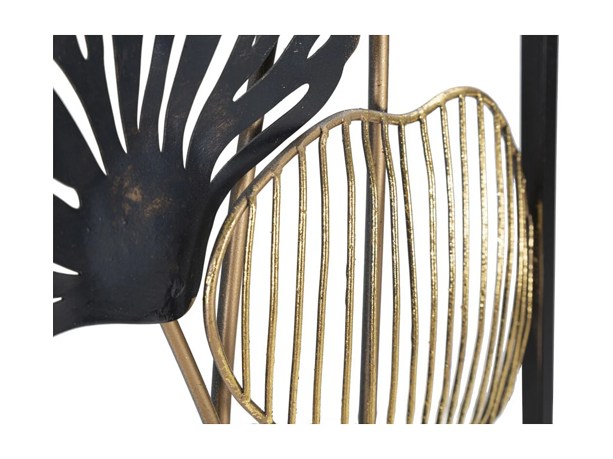 Decorazione in Metallo 3D Foglia 36, Multicolore, 31x3,5x90 cm, Seven Design