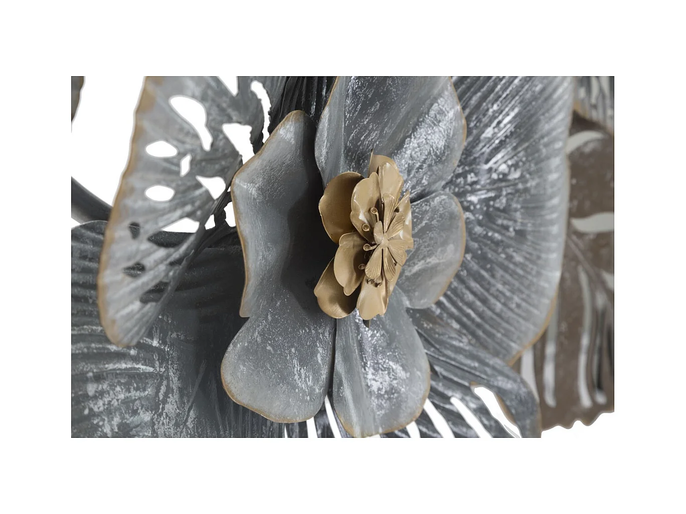 Decorazione in Metallo 3D Foglia 11, Multicolore, 157,5x9x66,5 cm, Epikasa