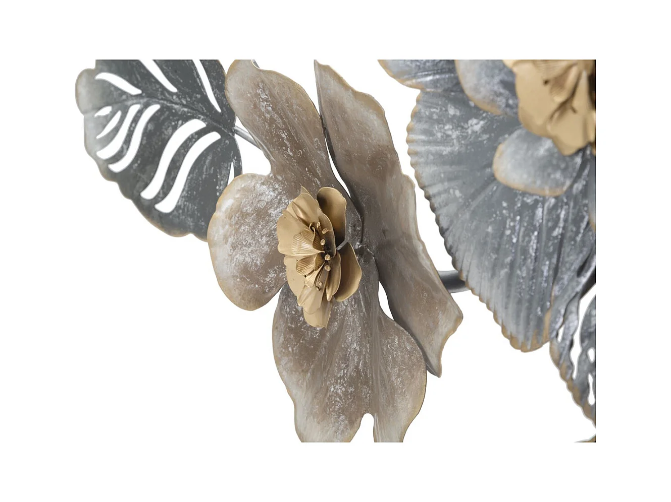 Decorazione in Metallo 3D Foglia 11, Multicolore, 157,5x9x66,5 cm, Epikasa