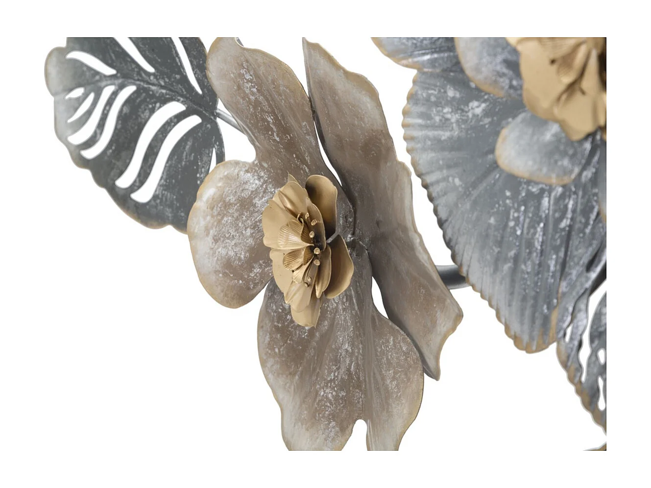 Décoration 3D en Métal Feuille 11, Multicouleur, 157,5x9x66,5 cm, Epikasa