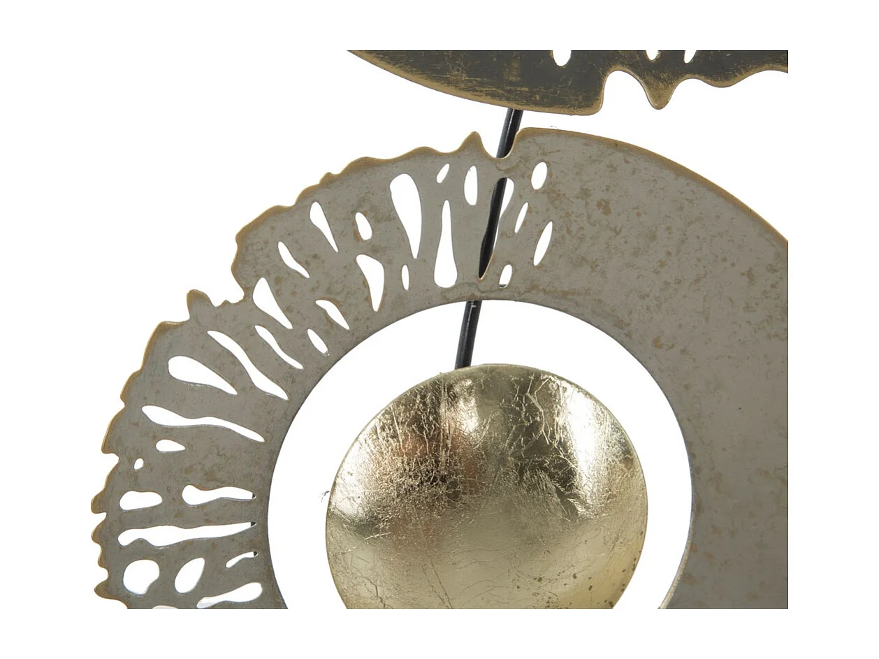 Metalowa Dekoracja 3D Kręgi 14, Wielokolorowy, 31x3x89,5 cm, Seven Design