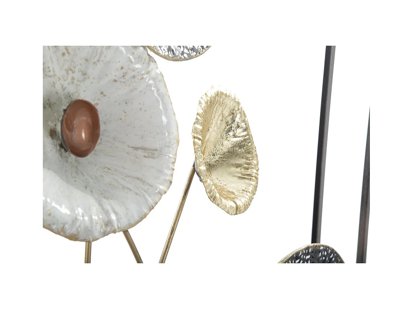 Decoração de Metal 3D Flores 14, Multicolorido, 50x6x90,5 cm, Epikasa