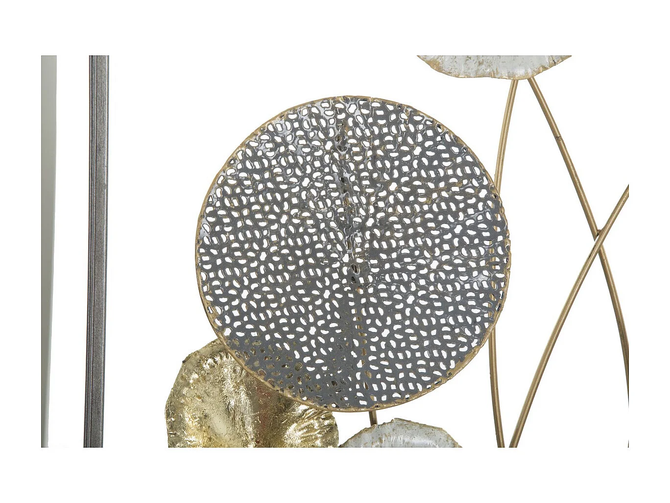 Decoração de Metal 3D Flores 14, Multicolorido, 50x6x90,5 cm, Epikasa