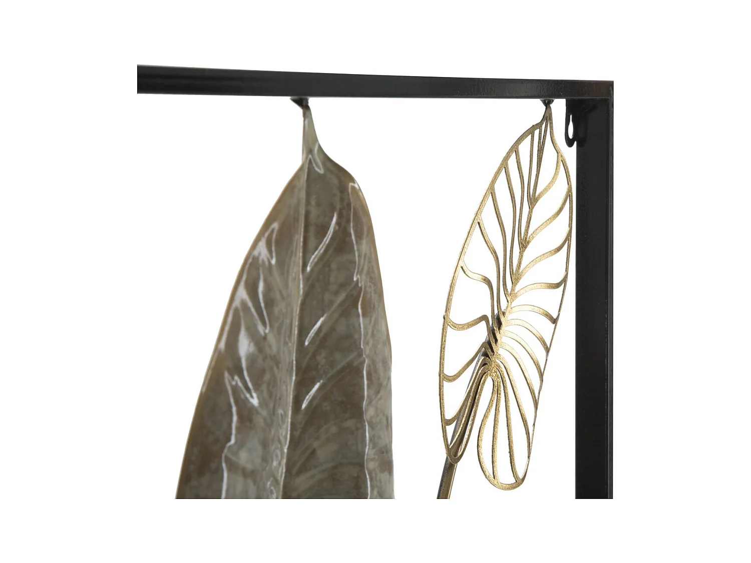 Metalowa Dekoracja 3D Liść 12, Wielokolorowy, 66x4,5x100 cm, Epikasa