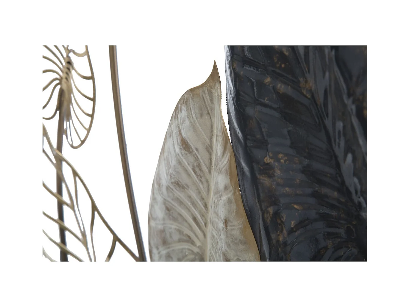 Metalowa Dekoracja 3D Liść 12, Wielokolorowy, 66x4,5x100 cm, Epikasa