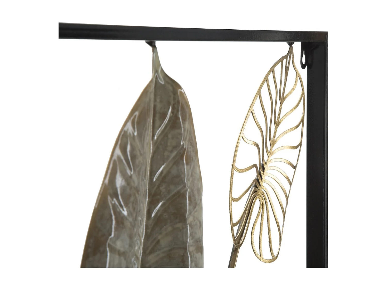 Metalowa Dekoracja 3D Liść 12, Wielokolorowy, 66x4,5x100 cm, Seven Design