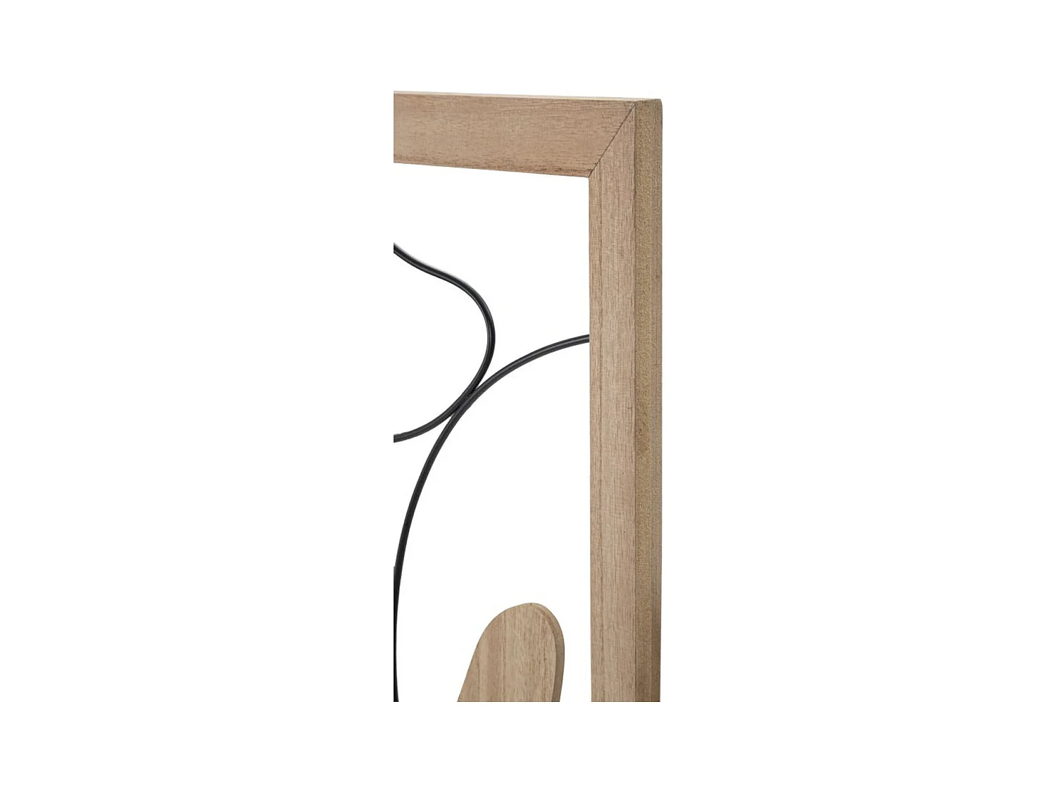 Dekoracja z Metalu i Drewna Geometryczny 9, Wielokolorowy, 60x2x80 cm, Epikasa