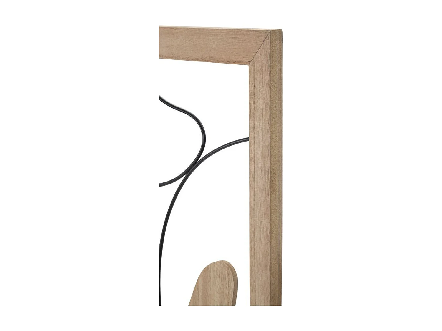 Dekoracja z Metalu i Drewna Geometryczny 9, Wielokolorowy, 60x2x80 cm, Seven Design