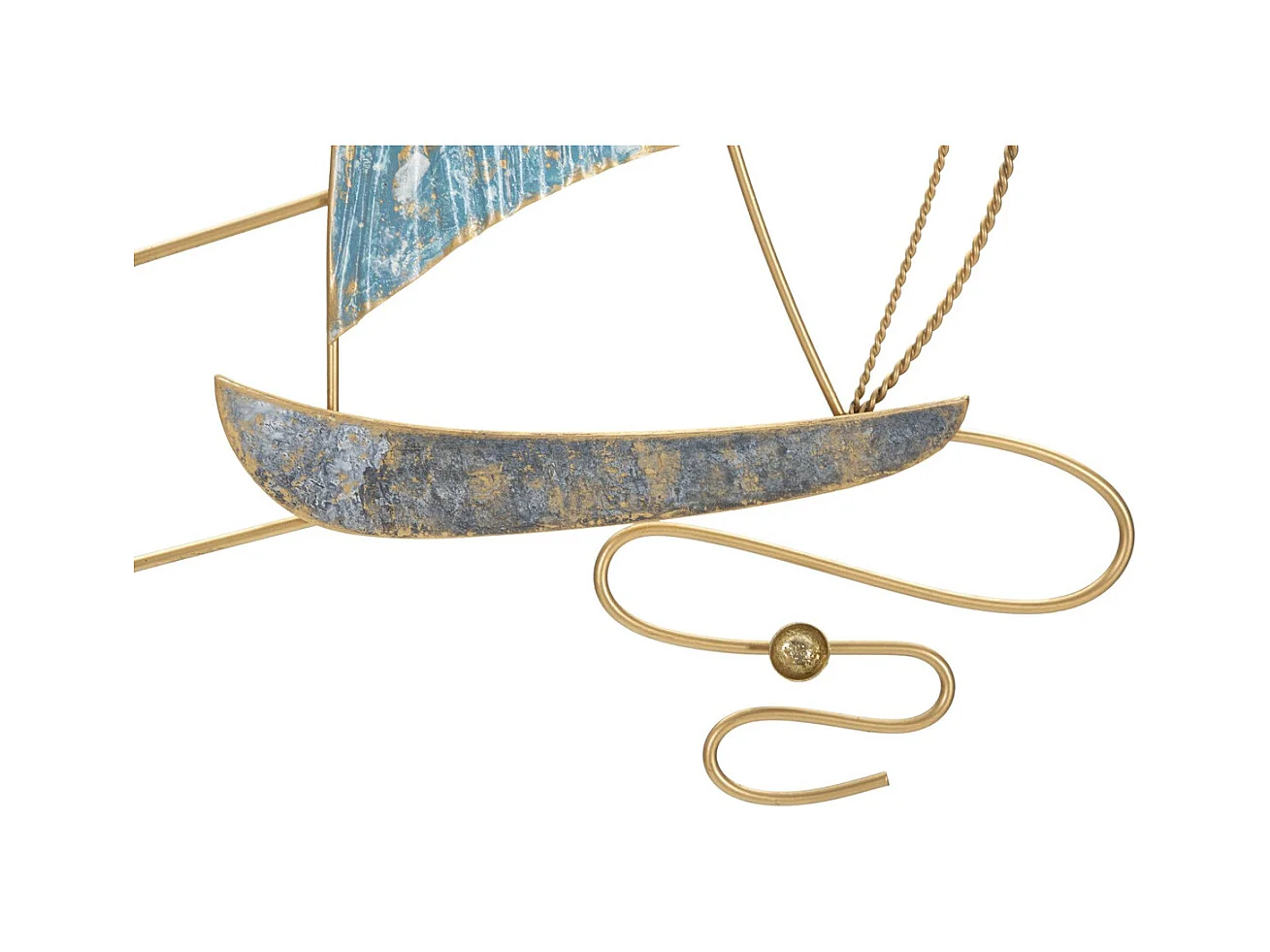 Décoration 3D en Métal Bateaux 6, Multicouleur, 51,4x4x87 cm, Seven Design