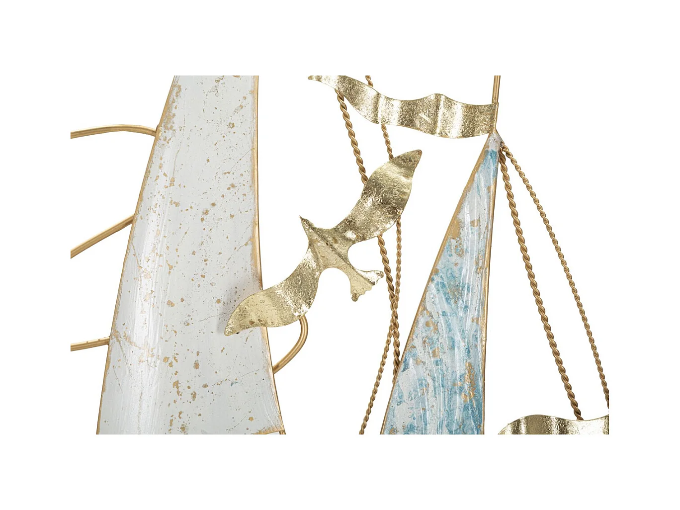 Decoração de Metal 3D Barcos 6, Multicolorido, 51,4x4x87 cm, Epikasa