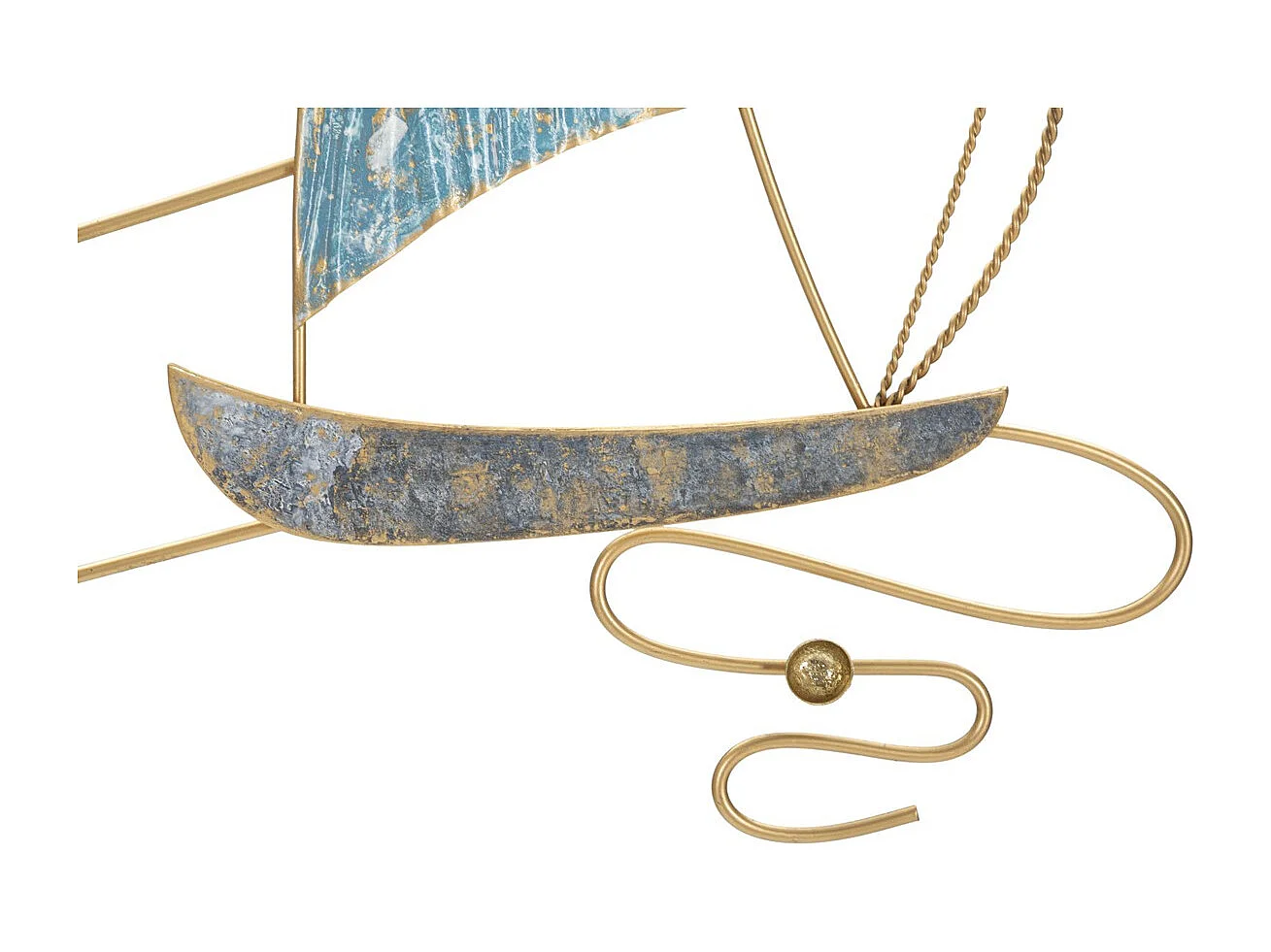 Metalowa Dekoracja 3D Łodzie 6, Wielokolorowy, 51,4x4x87 cm, Seven Design