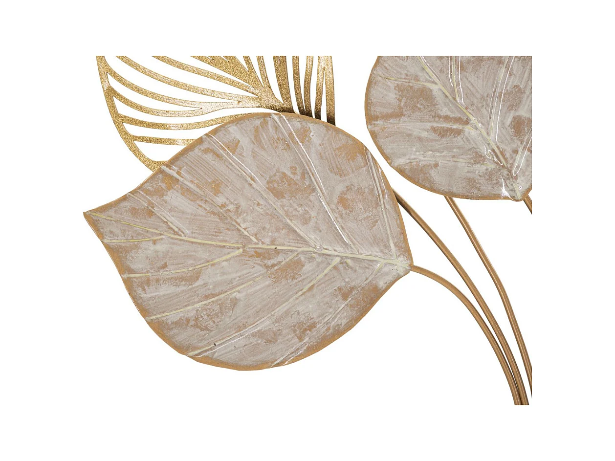 Metalowa Dekoracja 3D Liść 38, Wielokolorowy, 63x4x85 cm, Epikasa