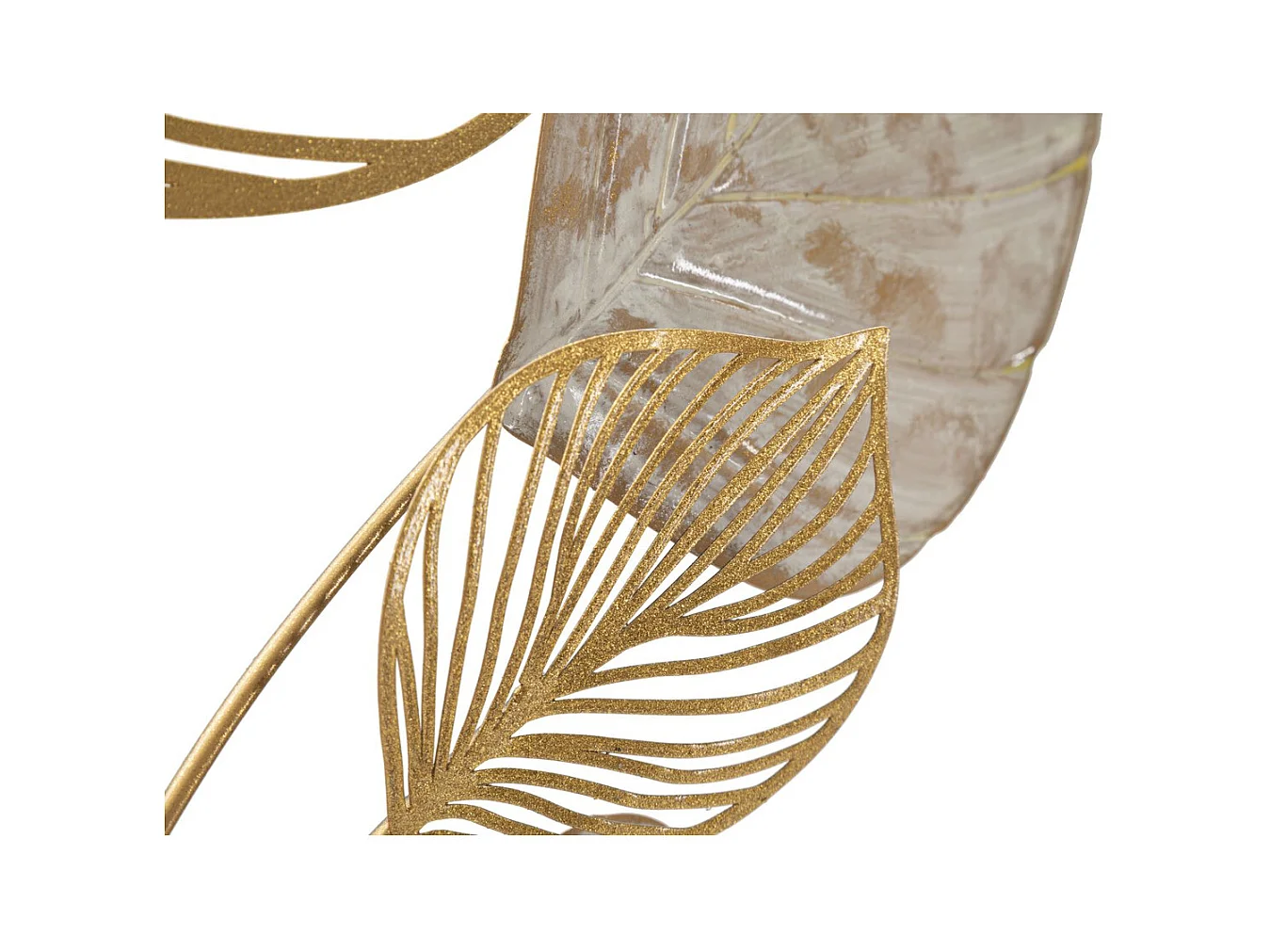 Metalowa Dekoracja 3D Liść 38, Wielokolorowy, 63x4x85 cm, Epikasa