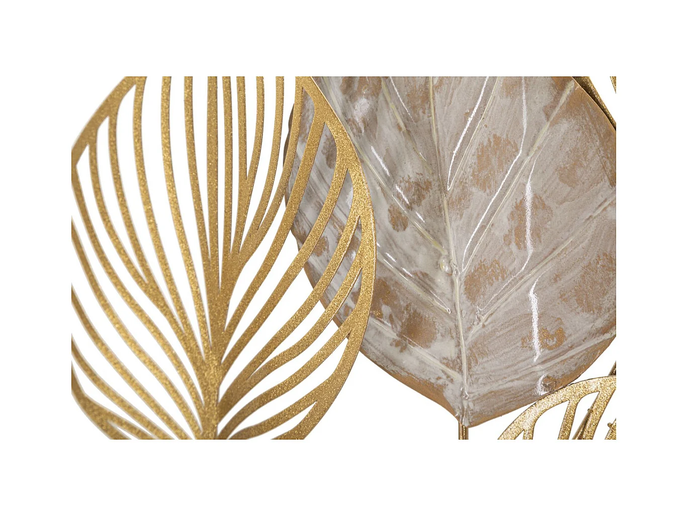 Metalowa Dekoracja 3D Liść 38, Wielokolorowy, 63x4x85 cm, Epikasa