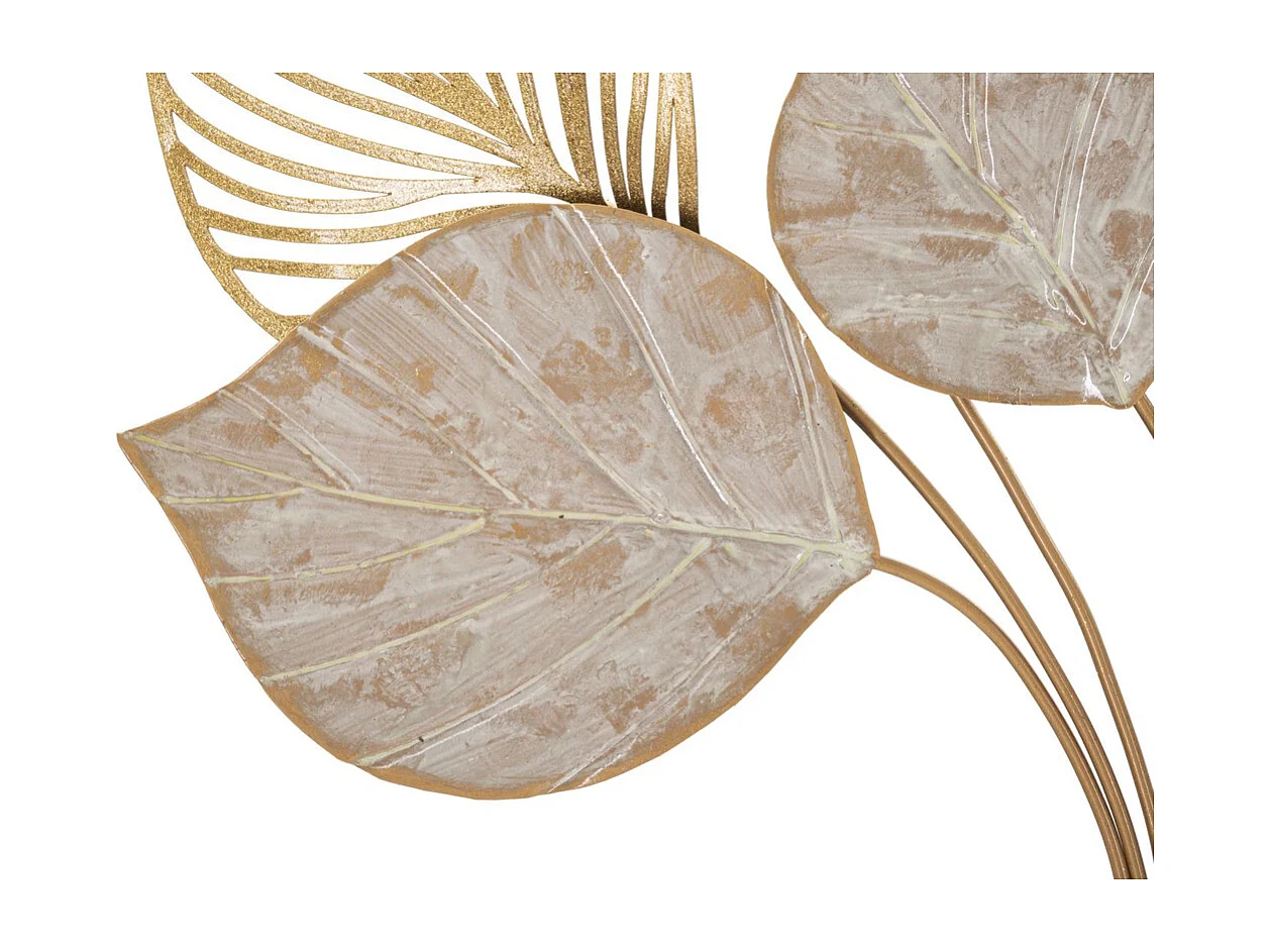 Décoration 3D en Métal Feuille 38, Multicouleur, 63x4x85 cm, Seven Design