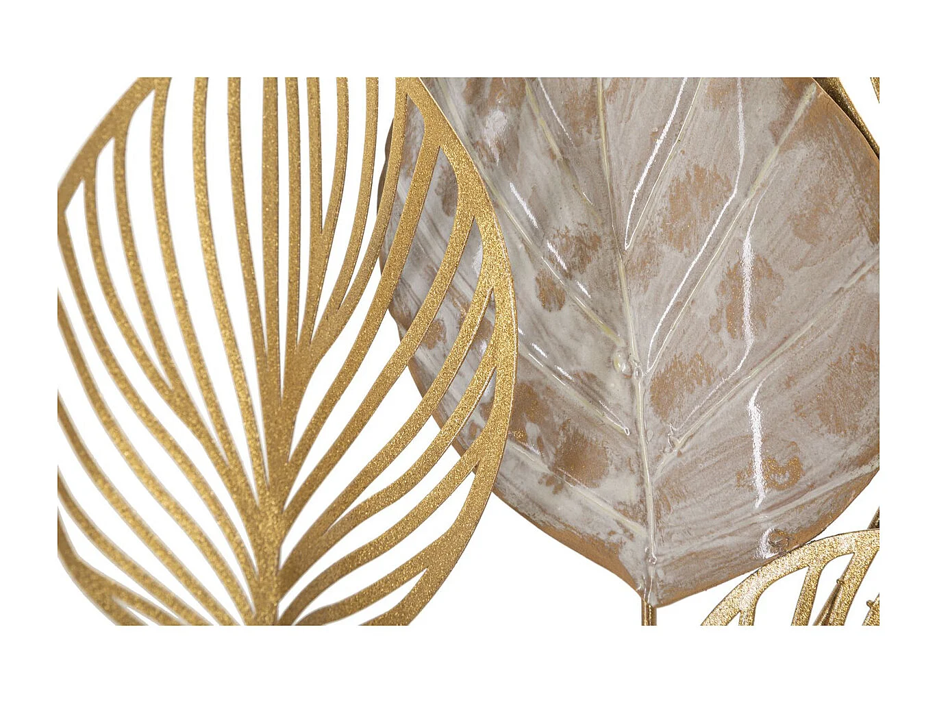 Décoration 3D en Métal Feuille 38, Multicouleur, 63x4x85 cm, Seven Design