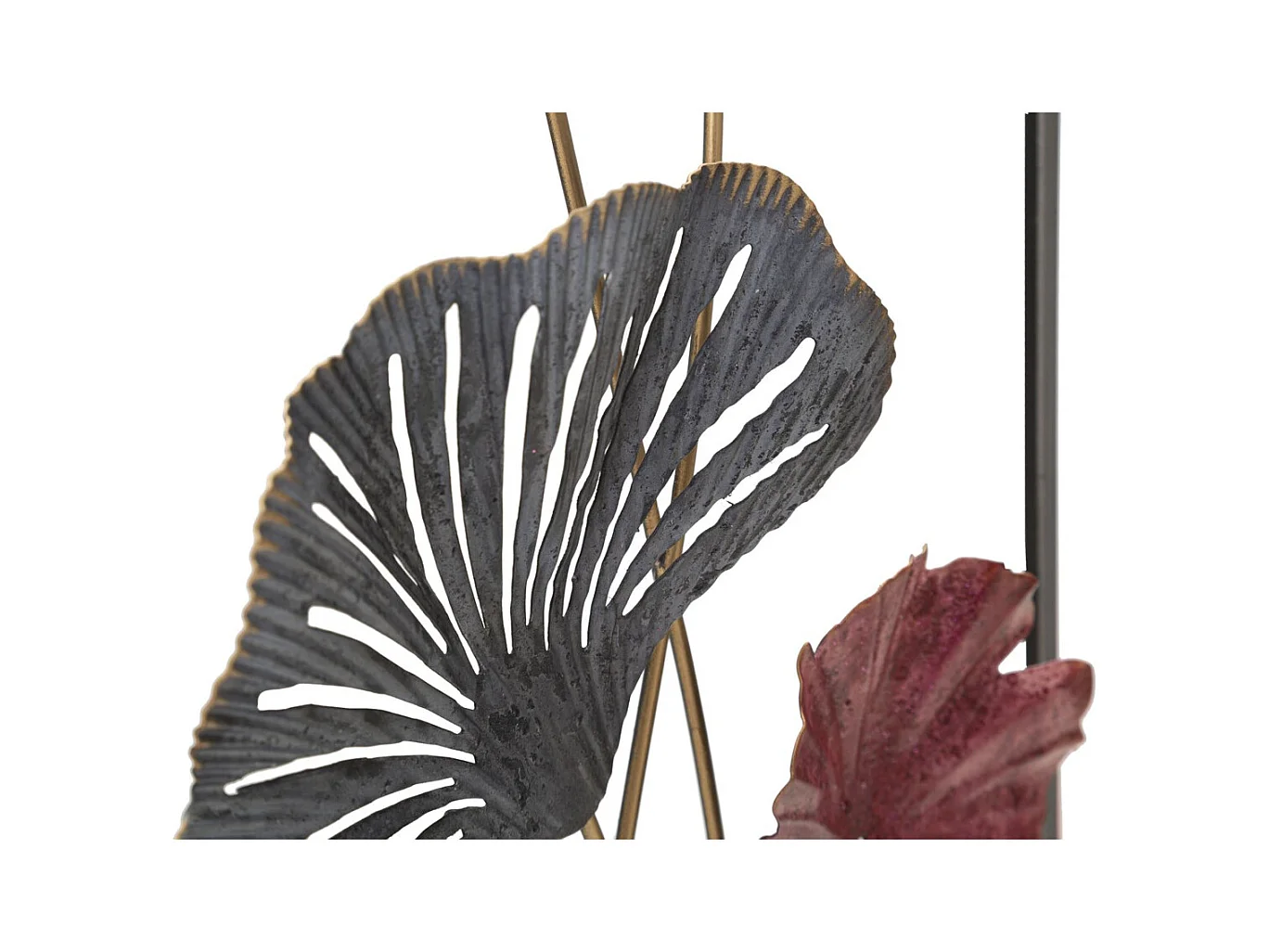 Décoration 3D en Métal Fleurs 41, Multicouleur, 28,6x4,4x74,3 cm, Seven Design