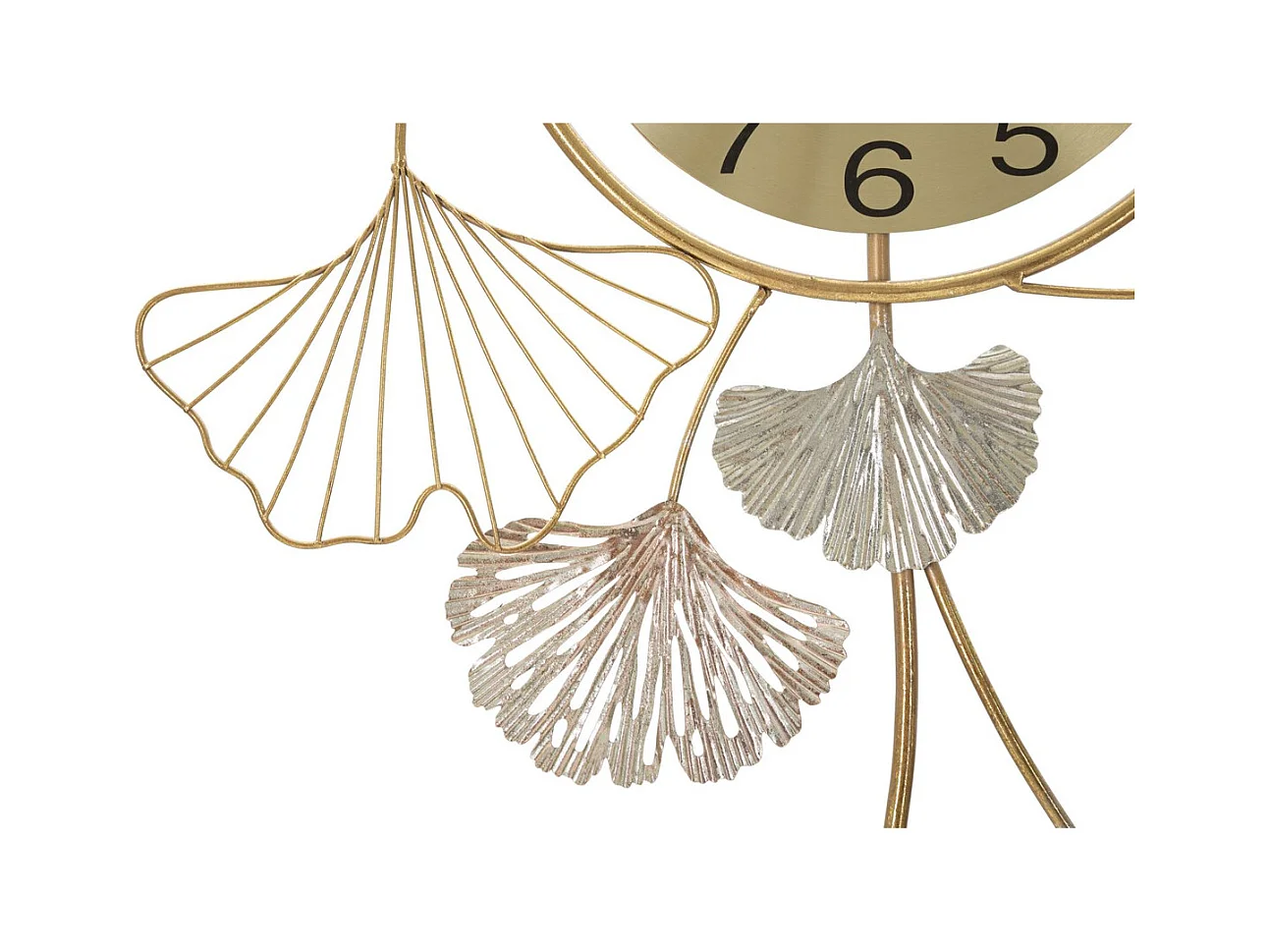 Décoration 3D en Métal Feuille 37, Multicouleur, 52,5x3,5x102 cm, Seven Design