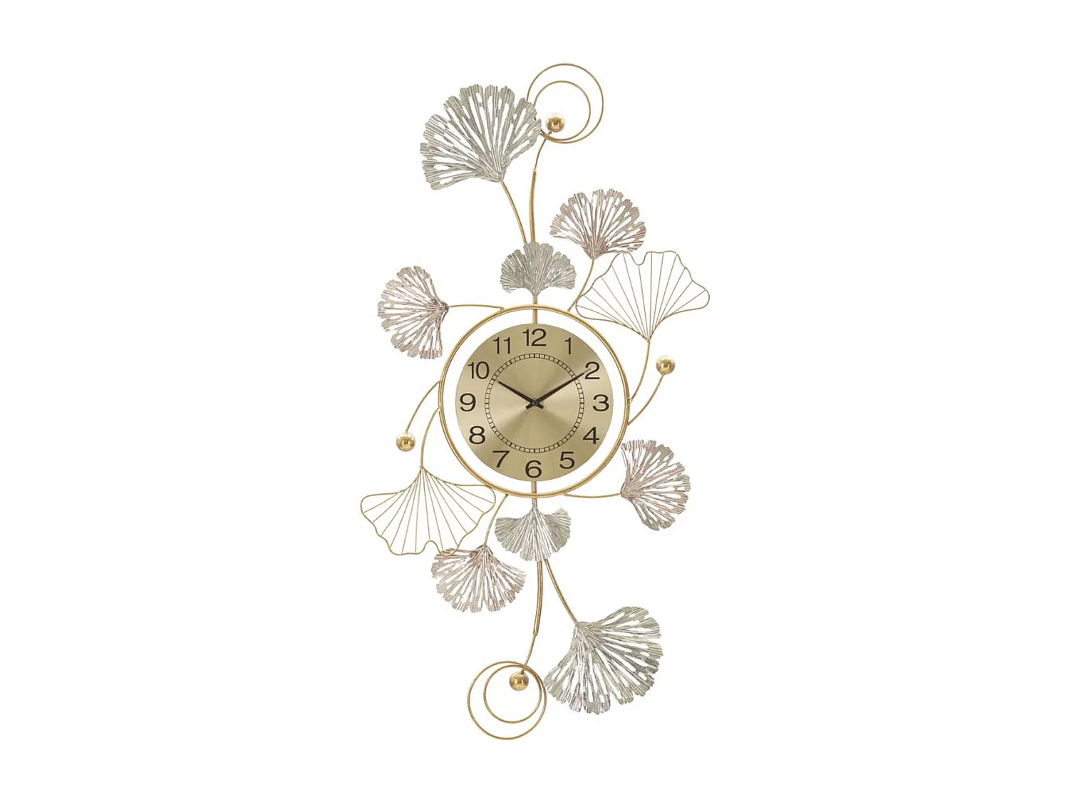 Décoration 3D en Métal Feuille 37, Multicouleur, 52,5x3,5x102 cm, Seven Design