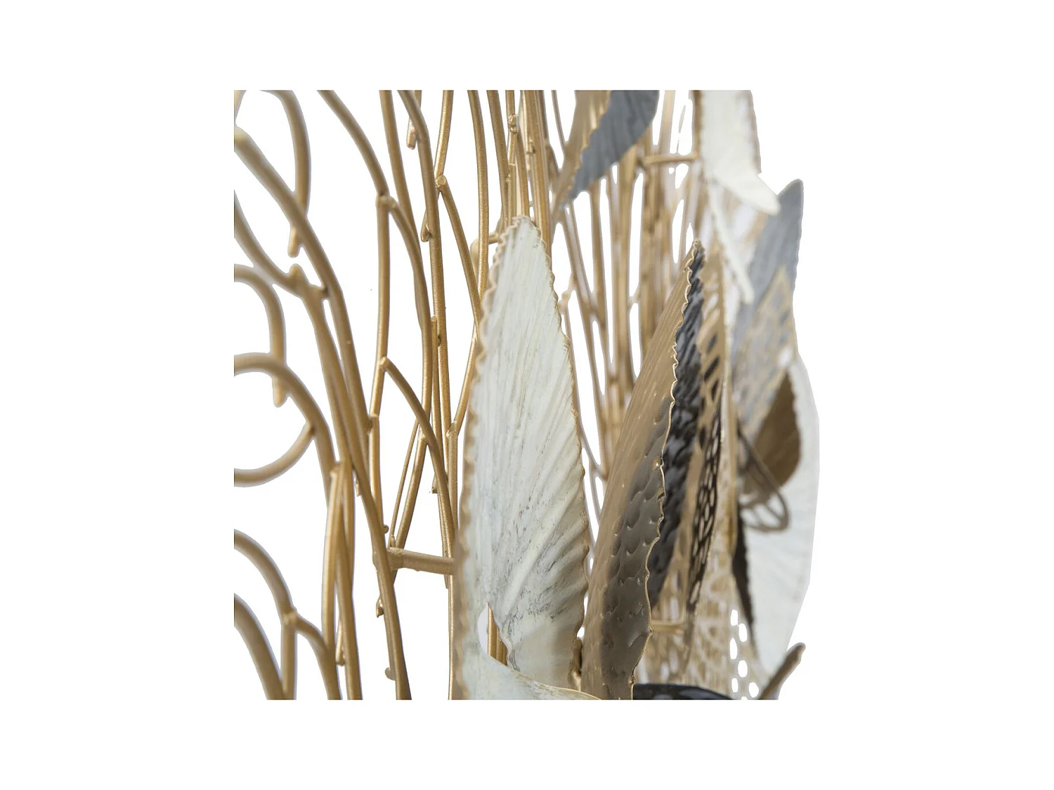 Metalowa Dekoracja 3D Kręgi, Wielokolorowy, 124,5x9,5x55 cm, Epikasa