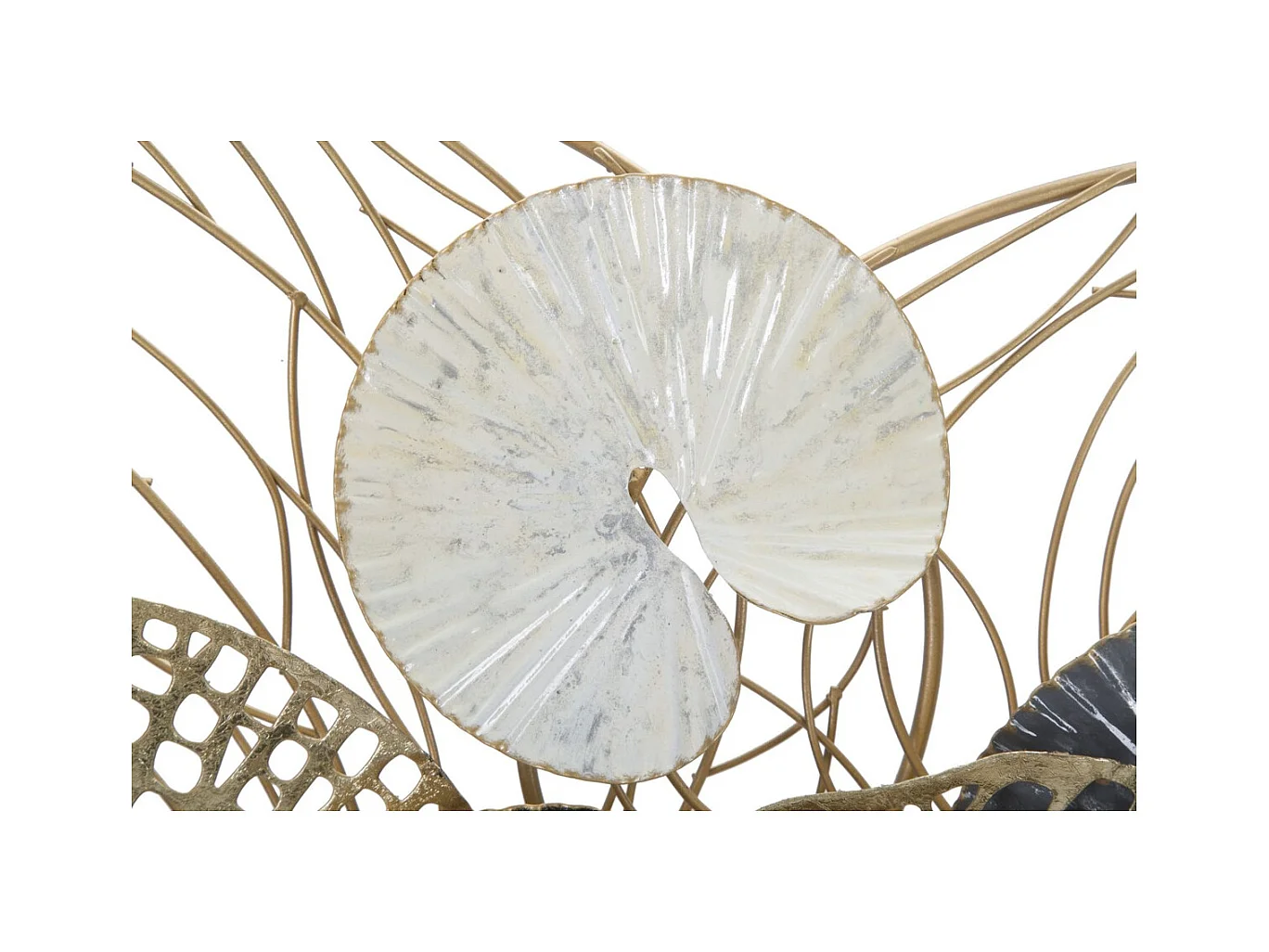 Metalowa Dekoracja 3D Kręgi, Wielokolorowy, 124,5x9,5x55 cm, Epikasa