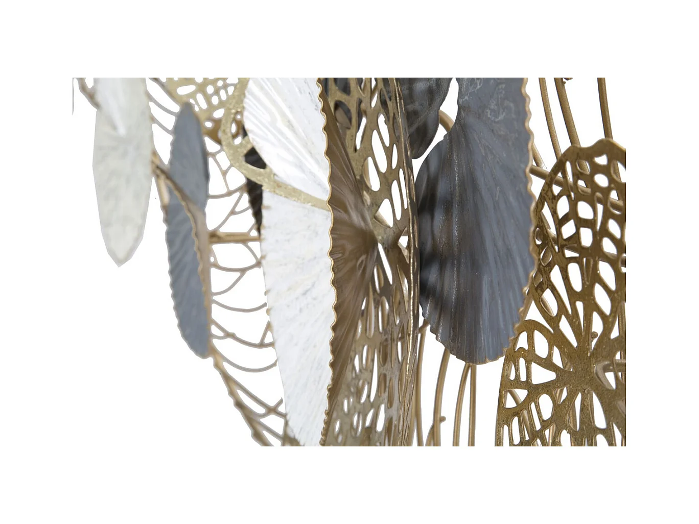 Metalowa Dekoracja 3D Kręgi, Wielokolorowy, 124,5x9,5x55 cm, Epikasa