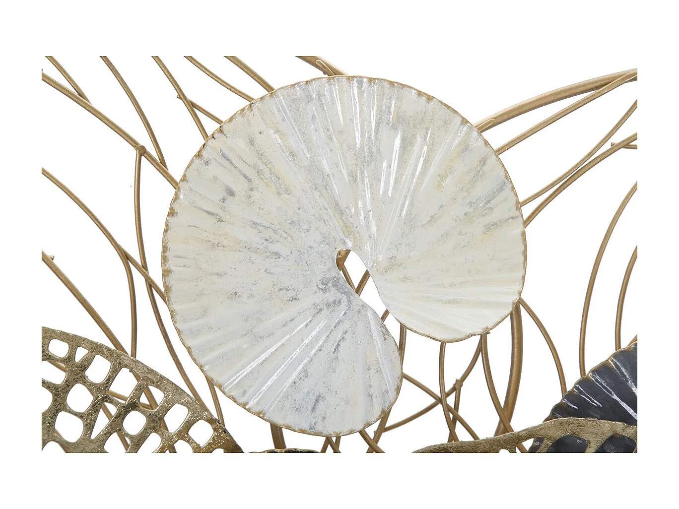 Décoration 3D en Métal Cercles, Multicouleur, 124,5x9,5x55 cm, Seven Design