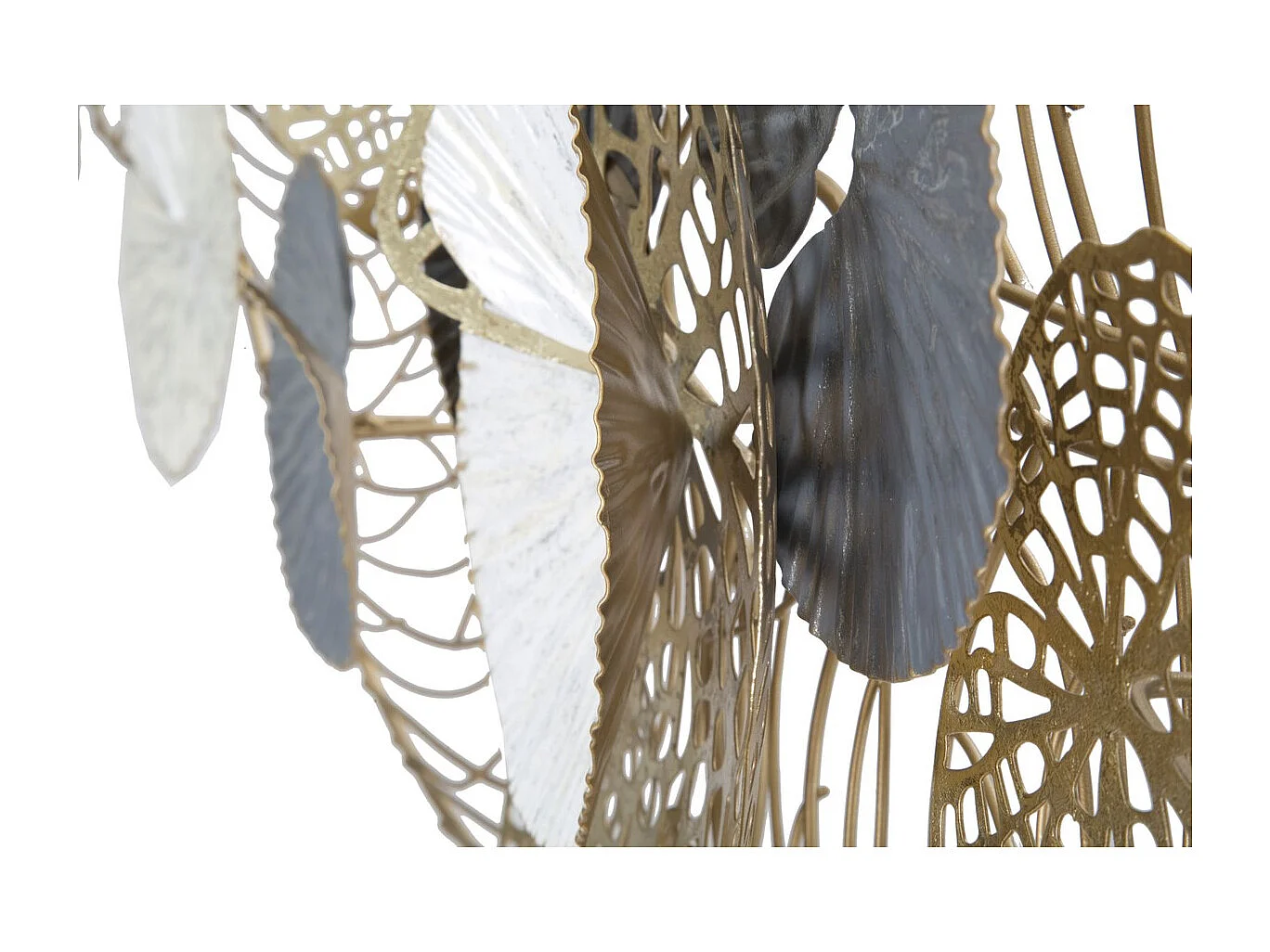 Décoration 3D en Métal Cercles, Multicouleur, 124,5x9,5x55 cm, Seven Design