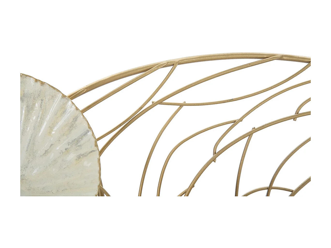 Décoration 3D en Métal Cercles, Multicouleur, 124,5x9,5x55 cm, Seven Design