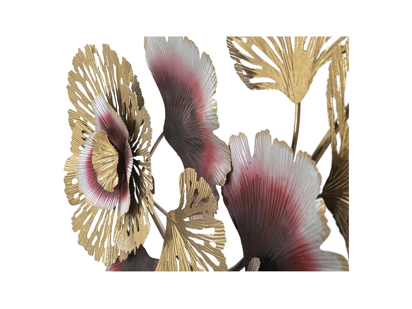 Metalowa Dekoracja 3D Kwiaty 15, Wielokolorowy, 130x5,5x54 cm, Epikasa